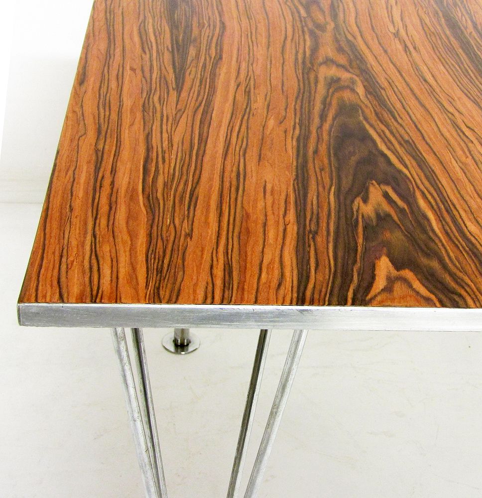 Square Coffee Table By Piet Hein & Bruno Mathsson For Fritz Hansen In Rosewood And Steel photo Furniture