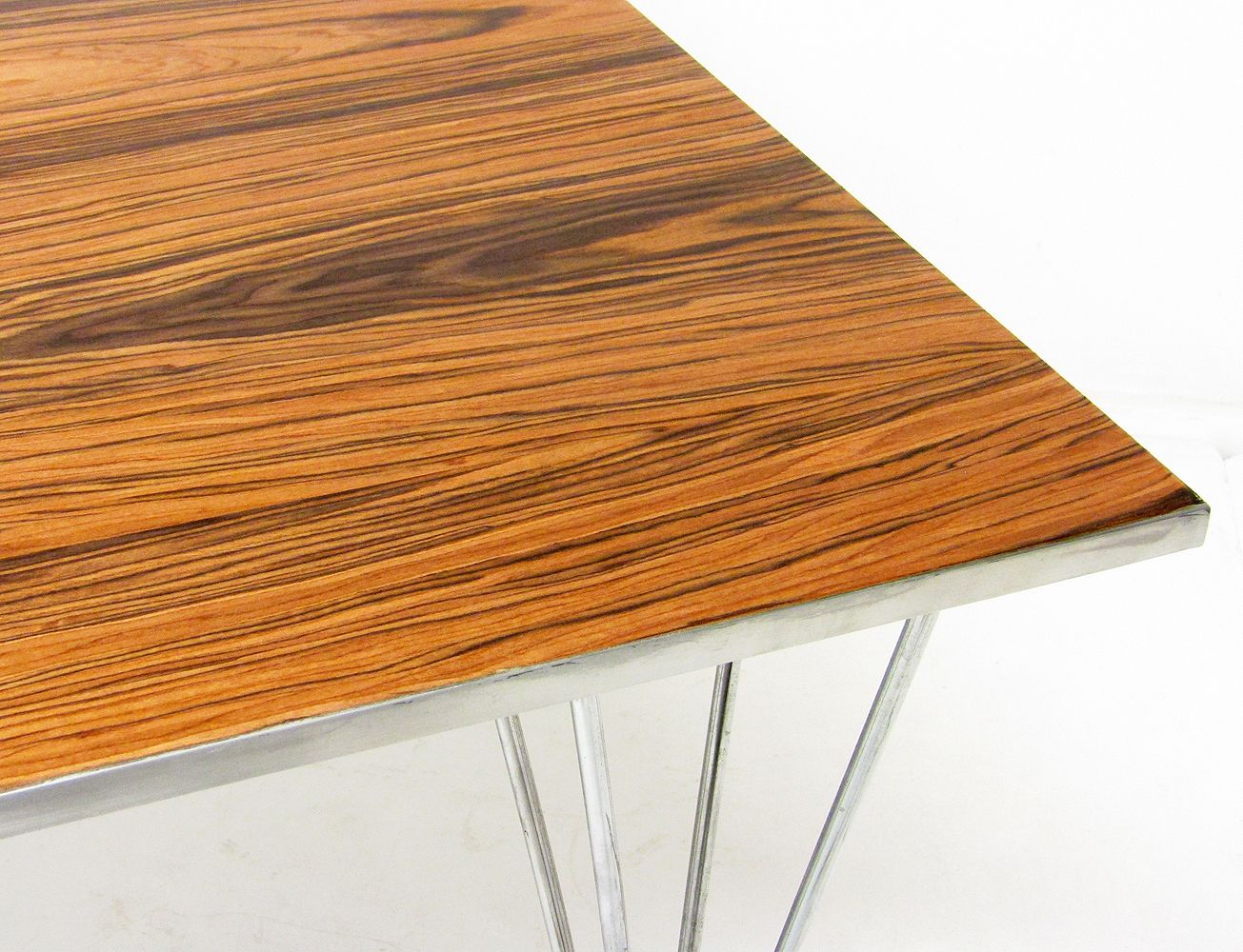 photo furniture Square Coffee Table By Piet Hein & Bruno Mathsson For Fritz Hansen In Rosewood And Steel