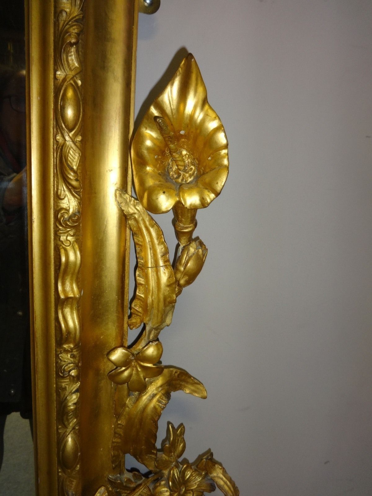 A Very R Are And Impressive Victorian English Gilt Overmantle Mirror photo vinterior