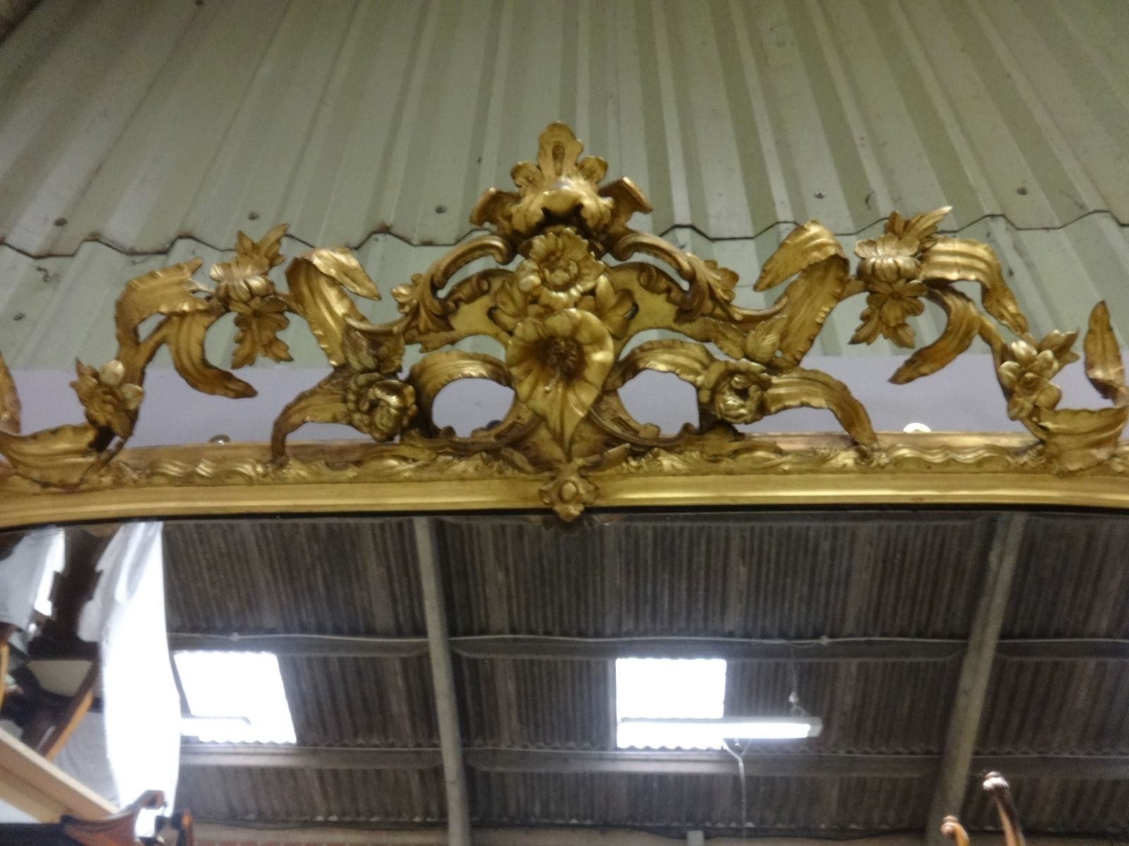 photo furniture A Very R Are And Impressive Victorian English Gilt Overmantle Mirror