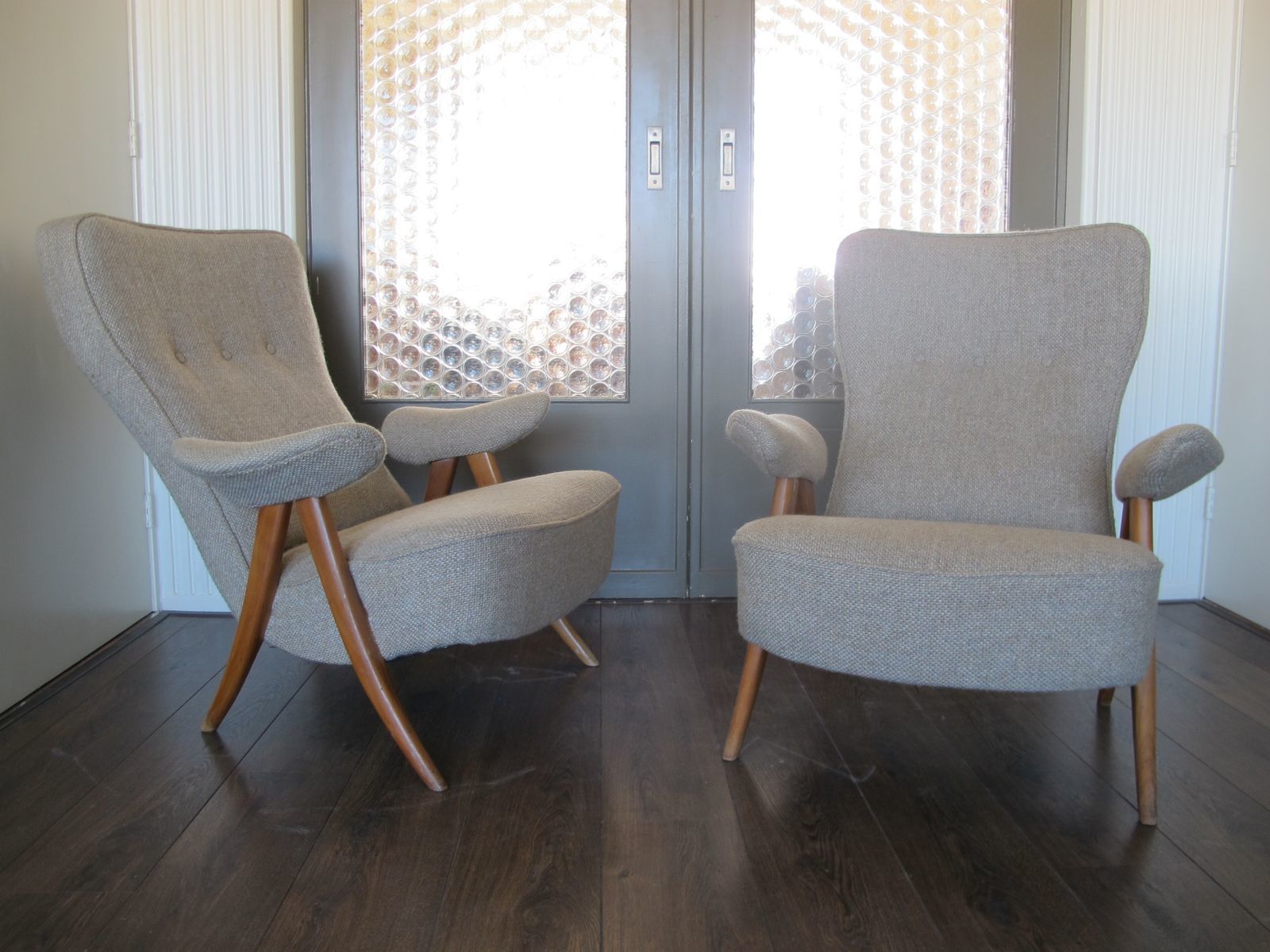 Mid Century Lounge Chairs By Theo Ruth For Artifort, 1950s, Set Of 2 photo vinterior