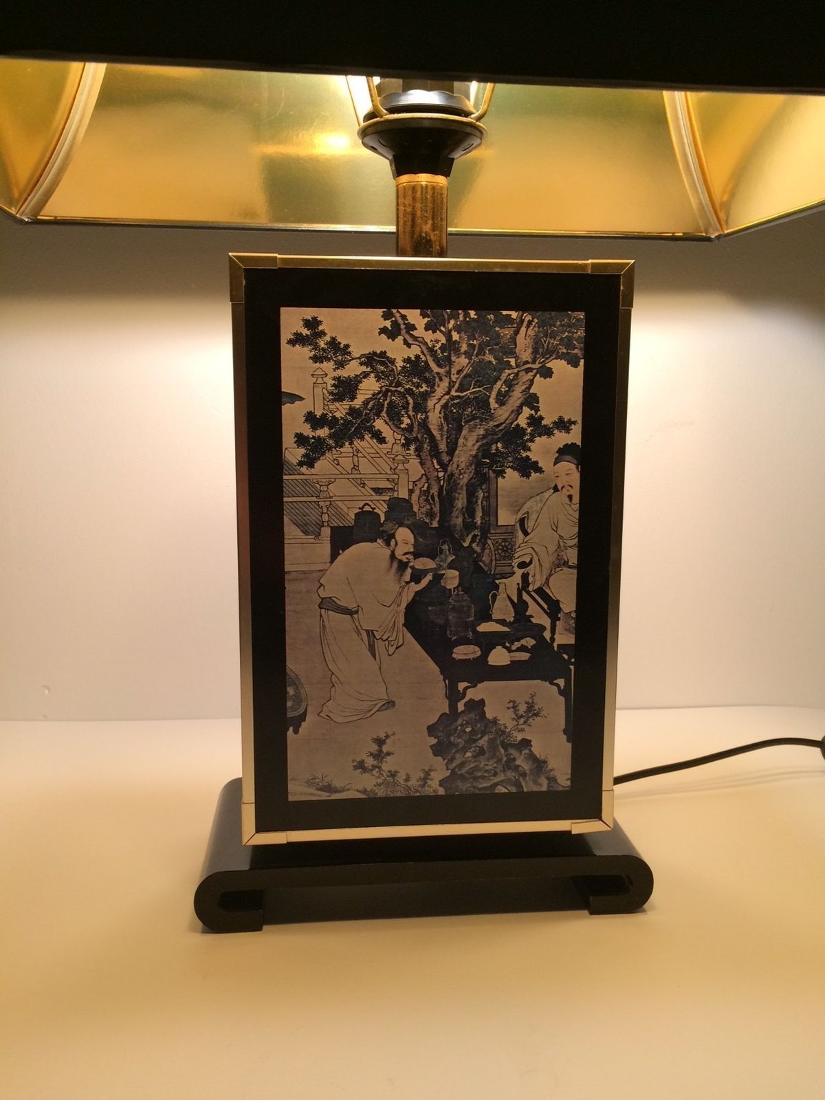 Verlichting Maison Le Dauphin Tu Chin Pagode Design Tafellamp Frankrijk Jaren 1970 photo