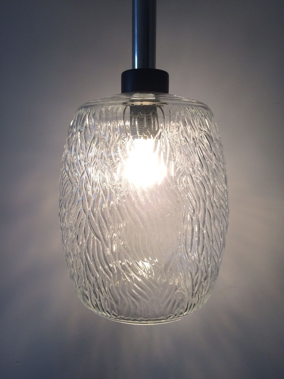 Mid Century Modern Glazen Hanglamp, Duitsland, Jaren 1960 photo Verlichting
