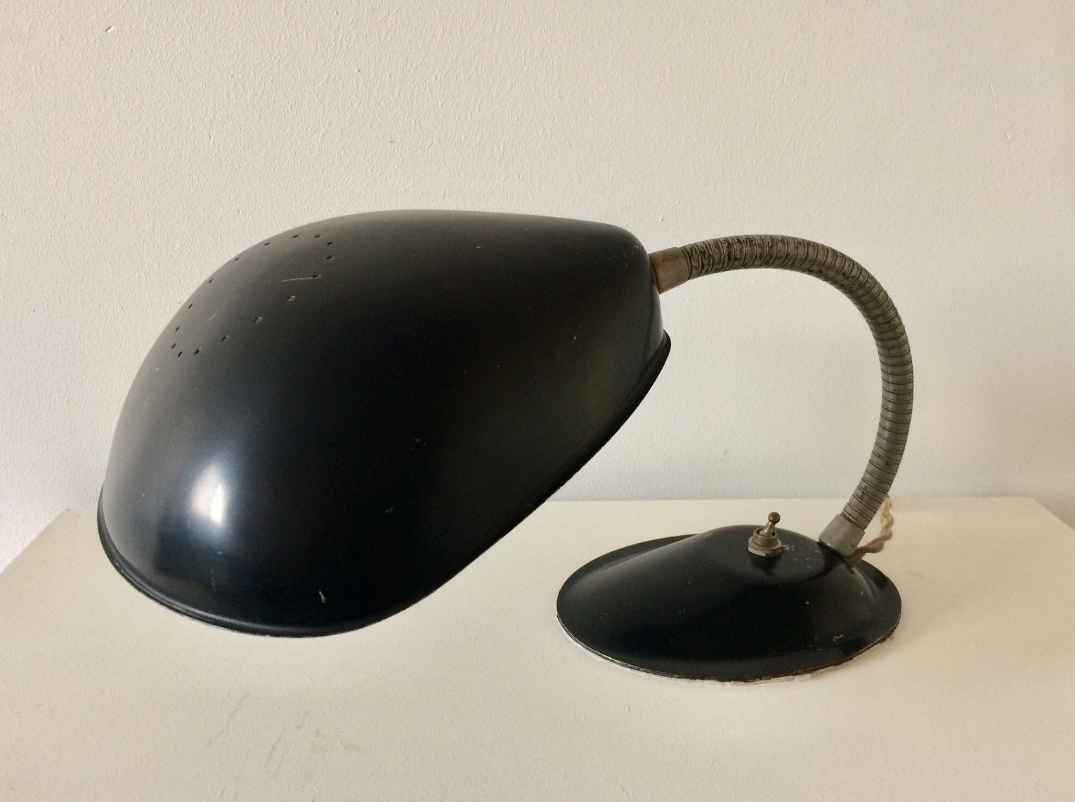 Eagle USA Design – Industriële Verstelbare Metalen Bureaulamp, Ca. Jaren 1940 photo 219.48
