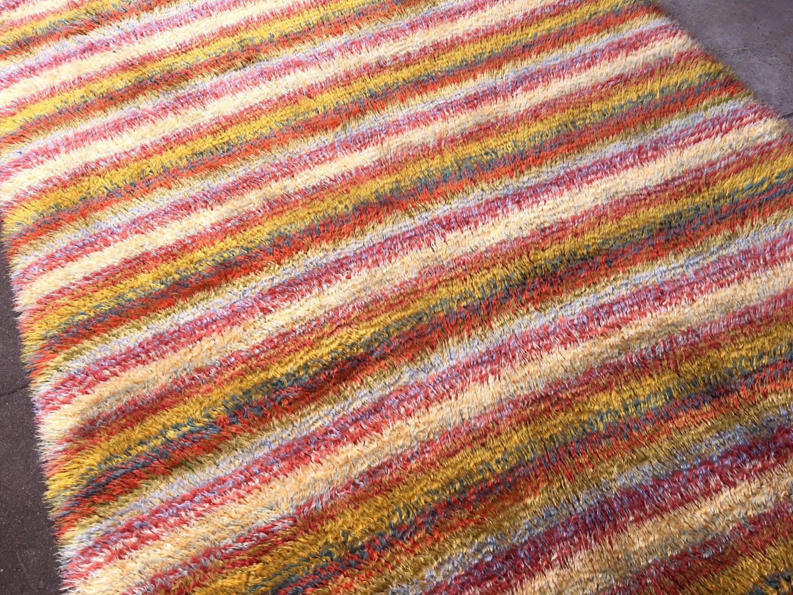 Mohair Rug Turkey 7.9 X 5.6 Ft / 240 X 170 Cm Oushak Long Pile Cosey Shag Super Soft Carpet photo vinterior