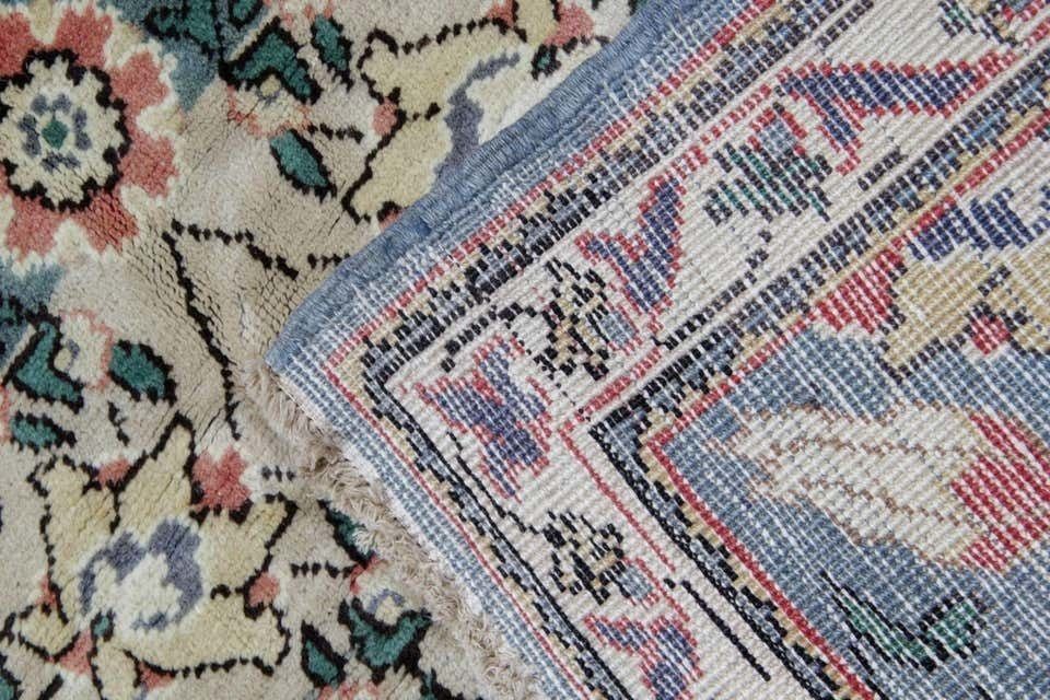 Handwoven Oriental Oushak Carpet, Traditional Green Wool Turksih Rug  185x280cm photo buy