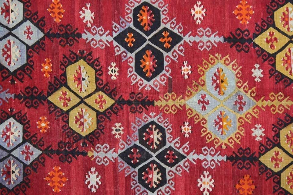 Antique Rugs, Turkish Kilim Rug, Sarkisla Carpet Rug From Anatolia photo for sale