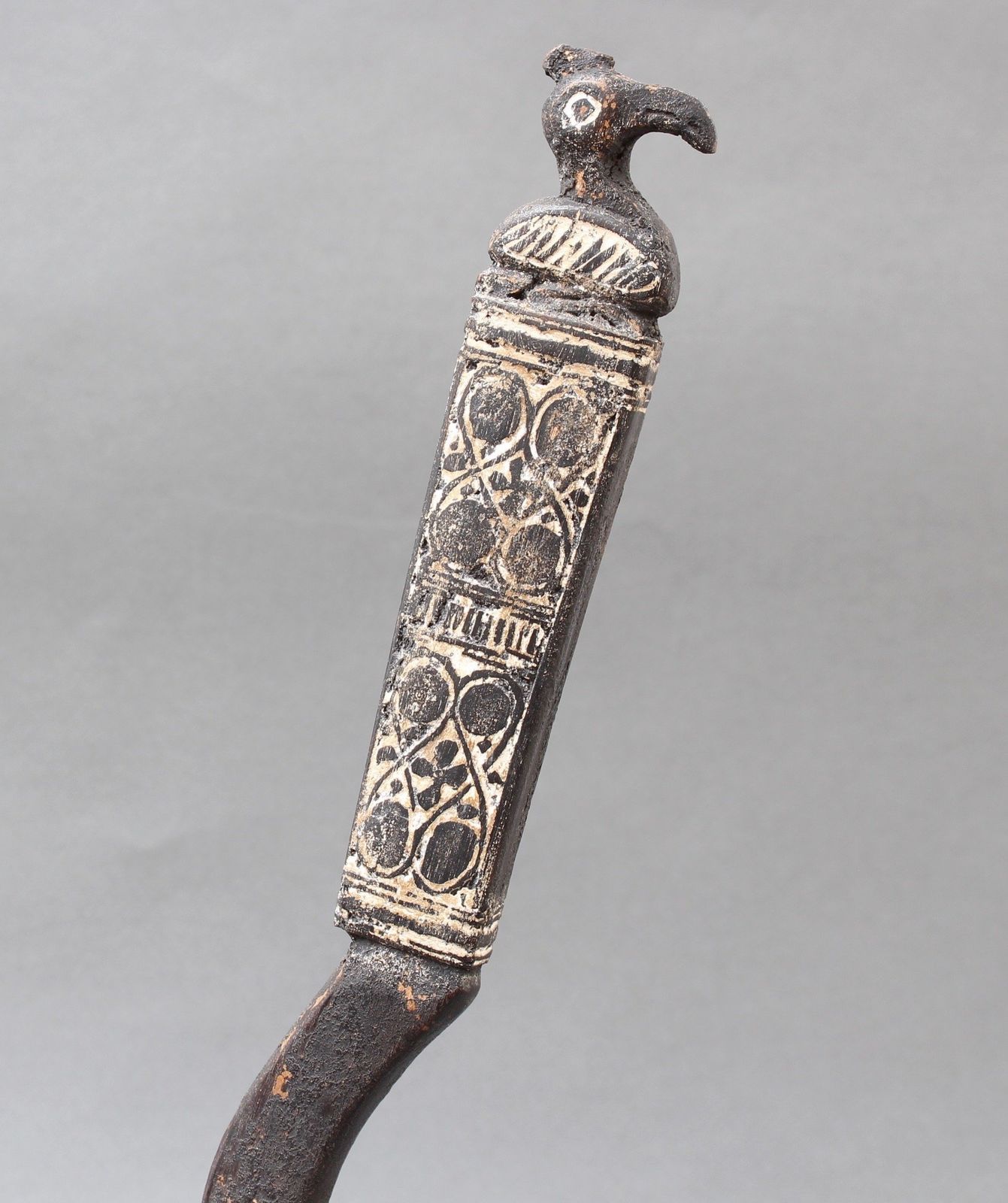 Ritual Ladle Of Wood And Coconut Shell From Timor Island, Indonesia (Circa 1950s) photo vintage