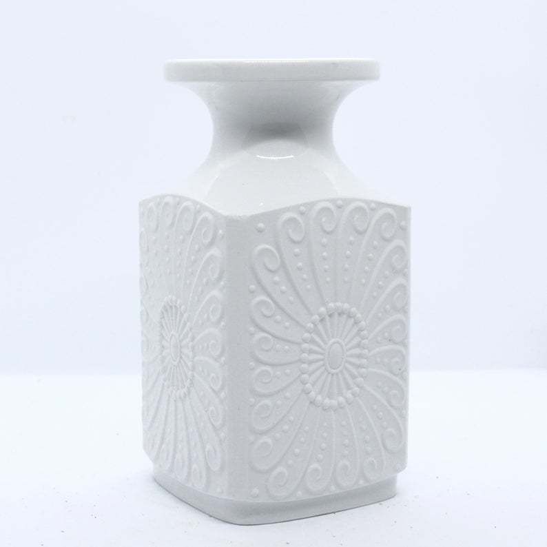 Kerafina Royal Porzellan Bavaria Kpm White Vase, Germany, 1970s