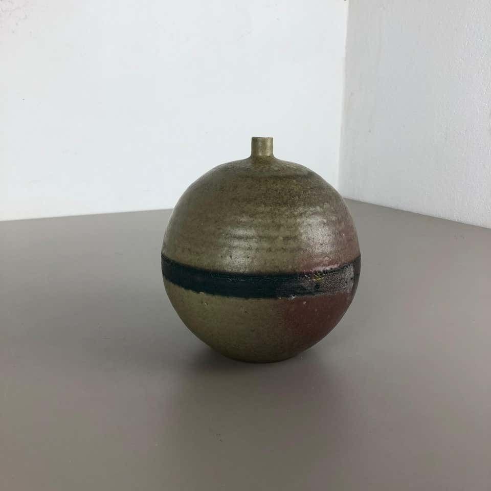 Original 1960 Ceramic Studio Pottery Vase By Piet Knepper For Mobach Netherlands photo furniture