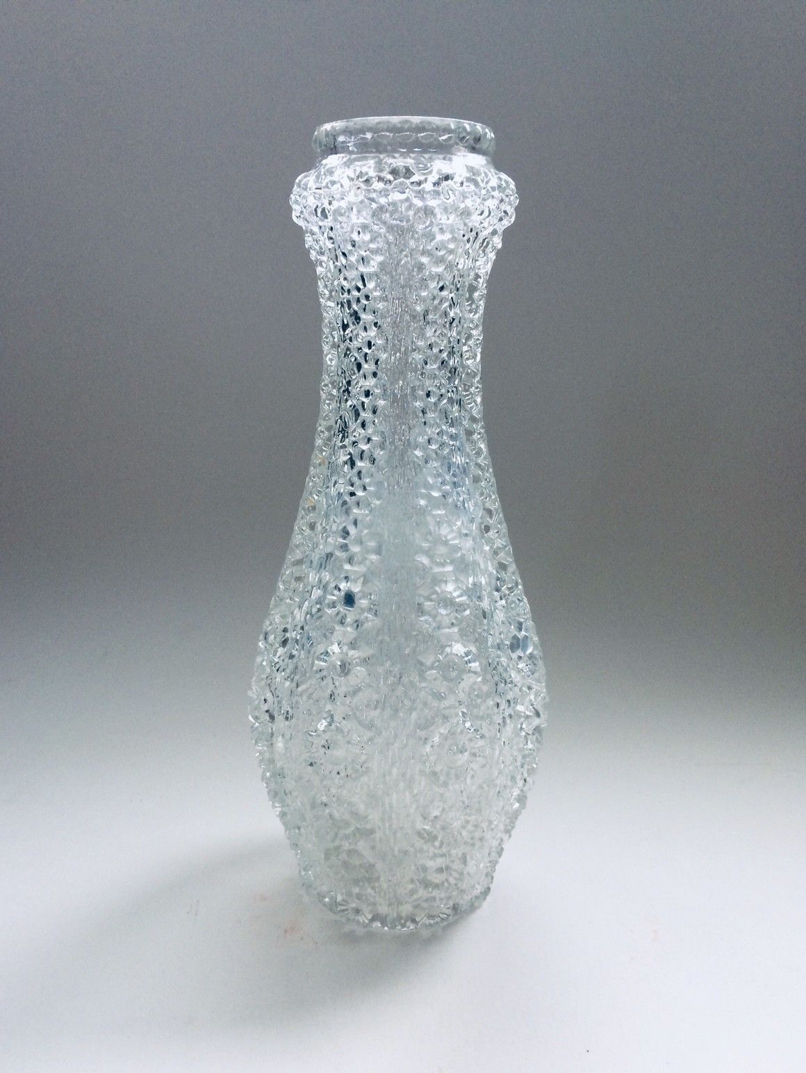 Scandinavisch Design Vaas In Helder Kunstglas, Finland, Jaren 1960
