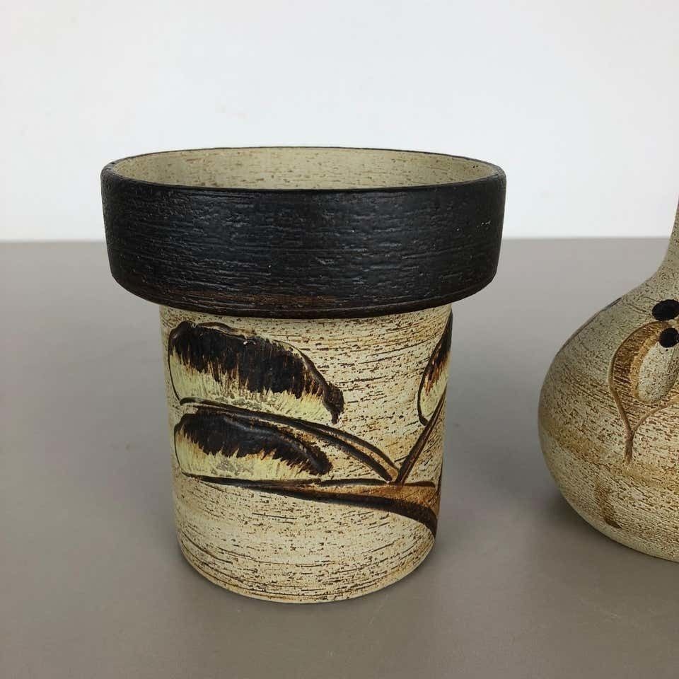 photo for sale Set Of 2 Modernist 1970s Vase Sculptures Peter Müller For Sgrafo Modern, Germany