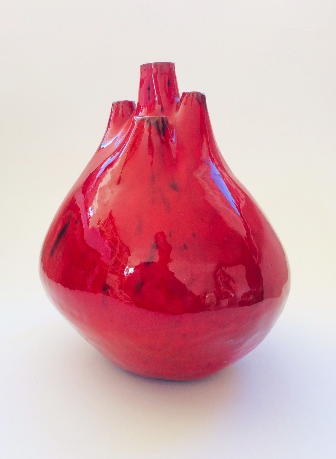 Belgische Kunstaardewerk Tuitvaas Van Hugria Ceramics, Perignem Studios, Jaren 1960 photo 496.0