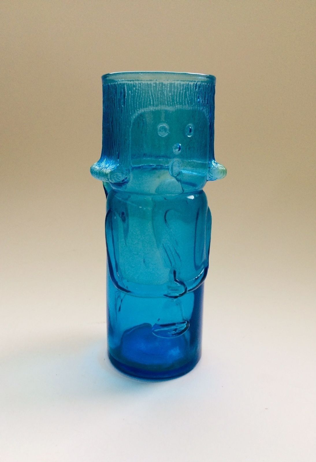 Mid Century Modern Blauw Glazen Engelvaas, Ca. Jaren 1960, Italië photo furniture