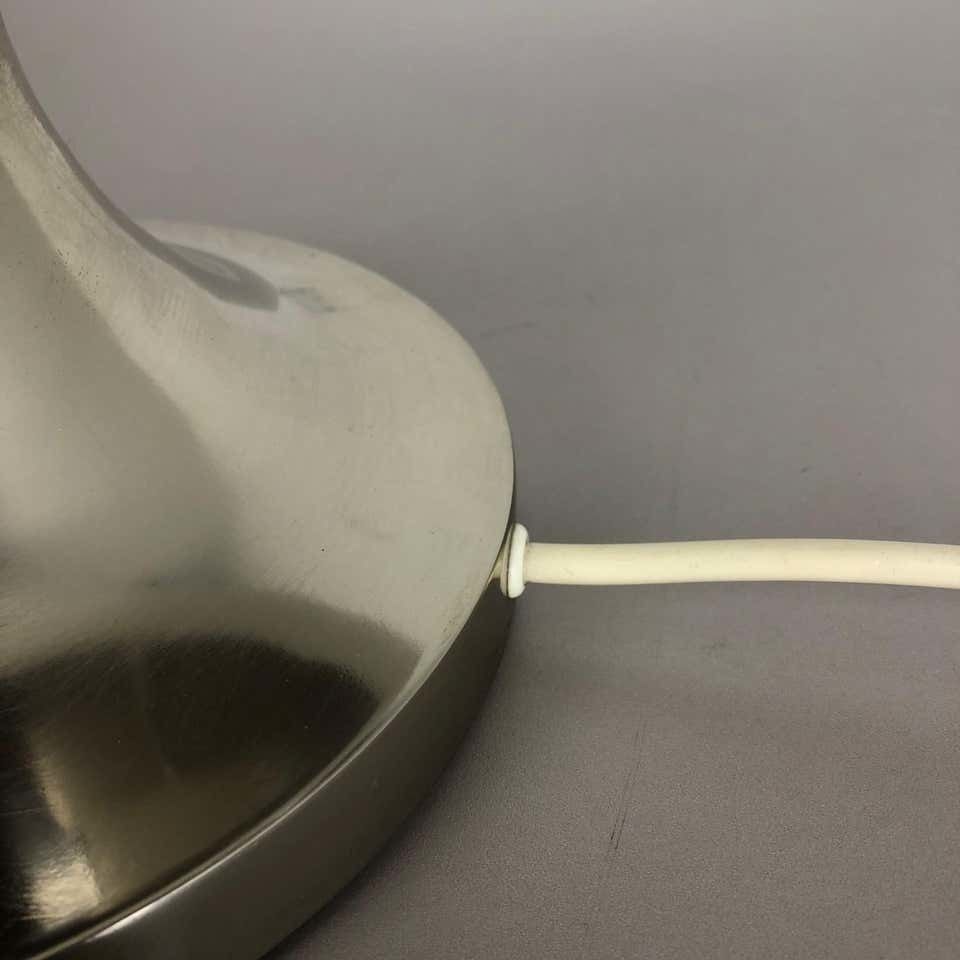 Original Modernist Mushroom Sputnik Table Light With Opal Shade, Italy, 1970s photo Lighting