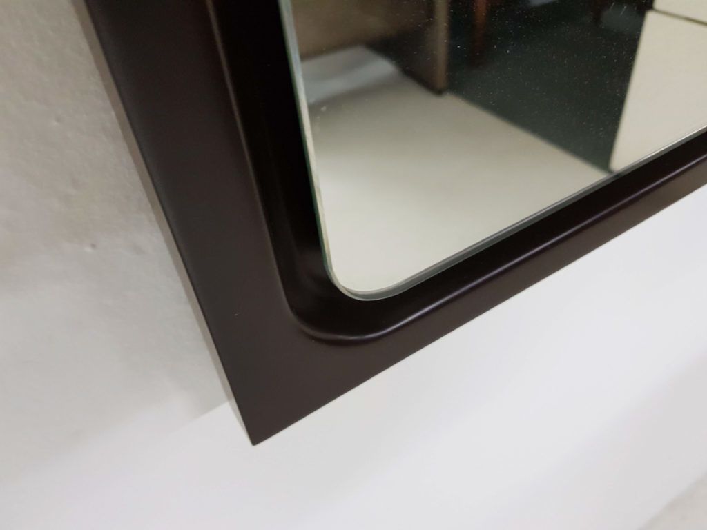Large Mid Century Brown Plastic Mirror, 1970s photo 496.704