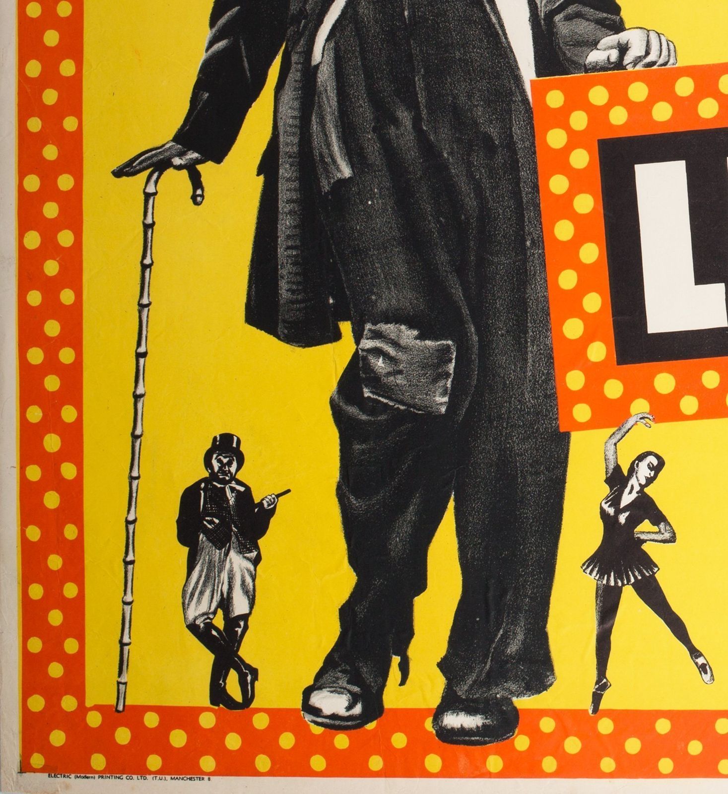 Limelight R1950s Uk Quad Charles Chaplin Film Poster photo buy