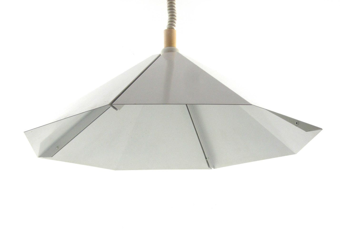 Stealth Minimal 1970s Sheet Metal Lamp photo vinterior