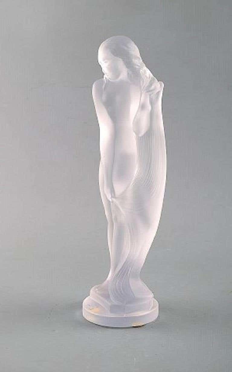 Sevres, France, Nude Woman Figurine In Crystal, 1960s photo furniture