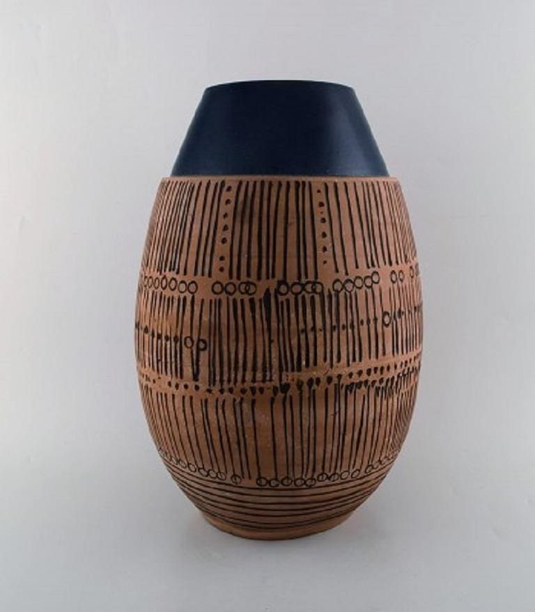 Lisa Larson For Gustavsberg, Huge Granada Ceramic Vase In Modernist Design photo furniture