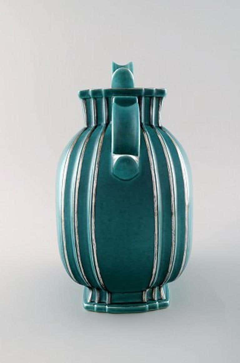 Wilhelm Kåge, Gustavsberg, Argenta Art Deco Ceramic Vase photo furniture