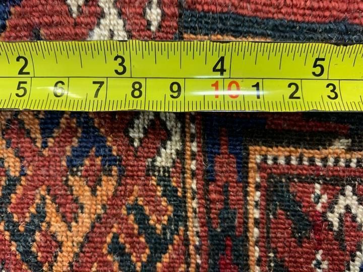 photo furniture Antique Turkmen Tekke Main Carpet, 290x240 Cm Turkoman Bokhara Red Black Beige