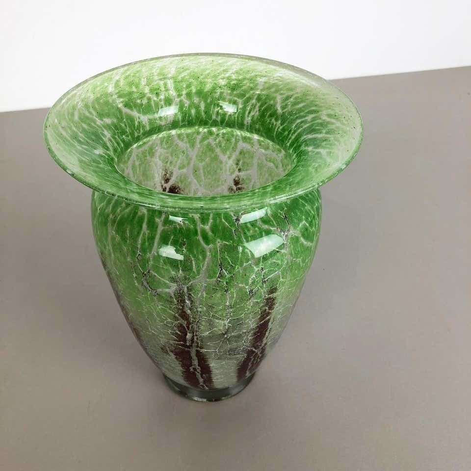 photo furniture German Glass Vase By Karl Wiedmann For Wmf Ikora, 1930s Bauhaus Art Deco