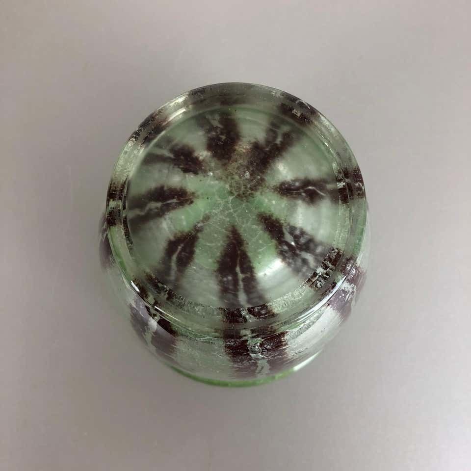 photo for sale German Glass Vase By Karl Wiedmann For Wmf Ikora, 1930s Bauhaus Art Deco