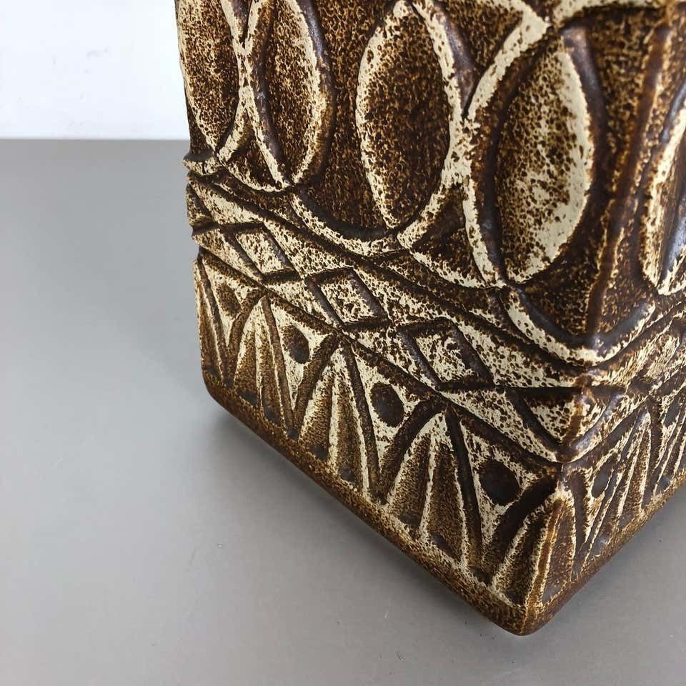Large Fat Lava Pottery Floor Vase, Bodo Mans Bay Ceramics, Germany, 1970s photo Home Decor