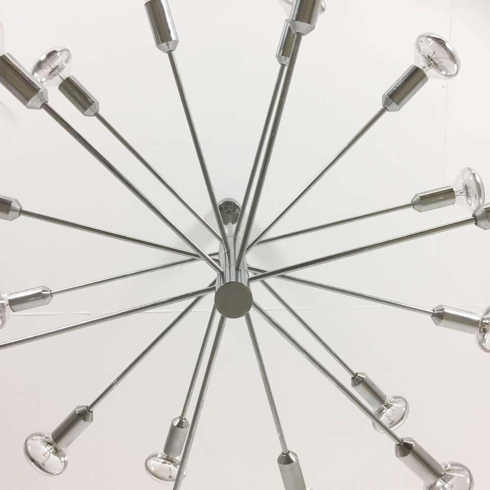 photo for sale Modernist Chrome Sputnik Hanging Light By Cosack Lights
