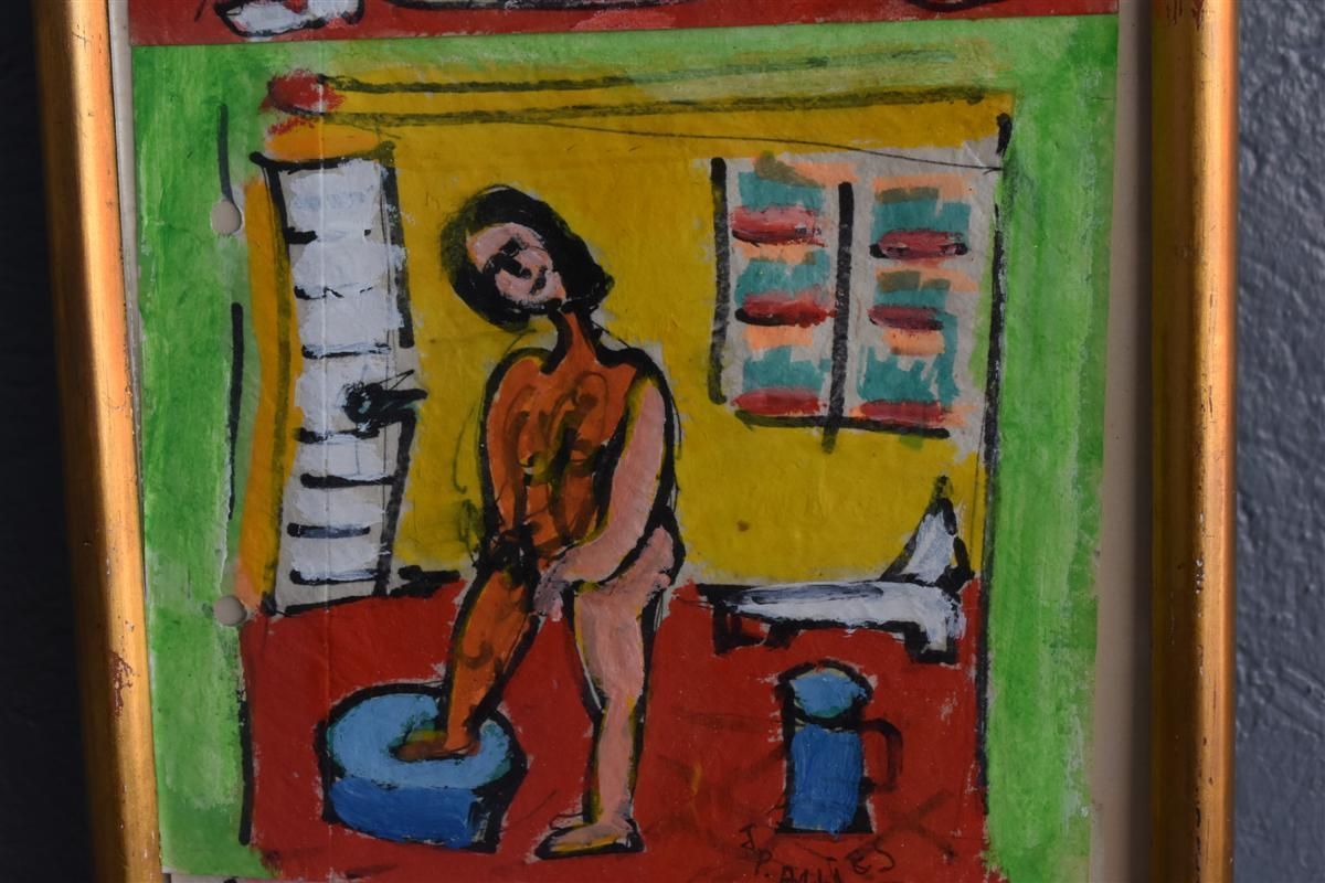 Series Of 4 Painting Naked Women By Jp Alliès photo Art