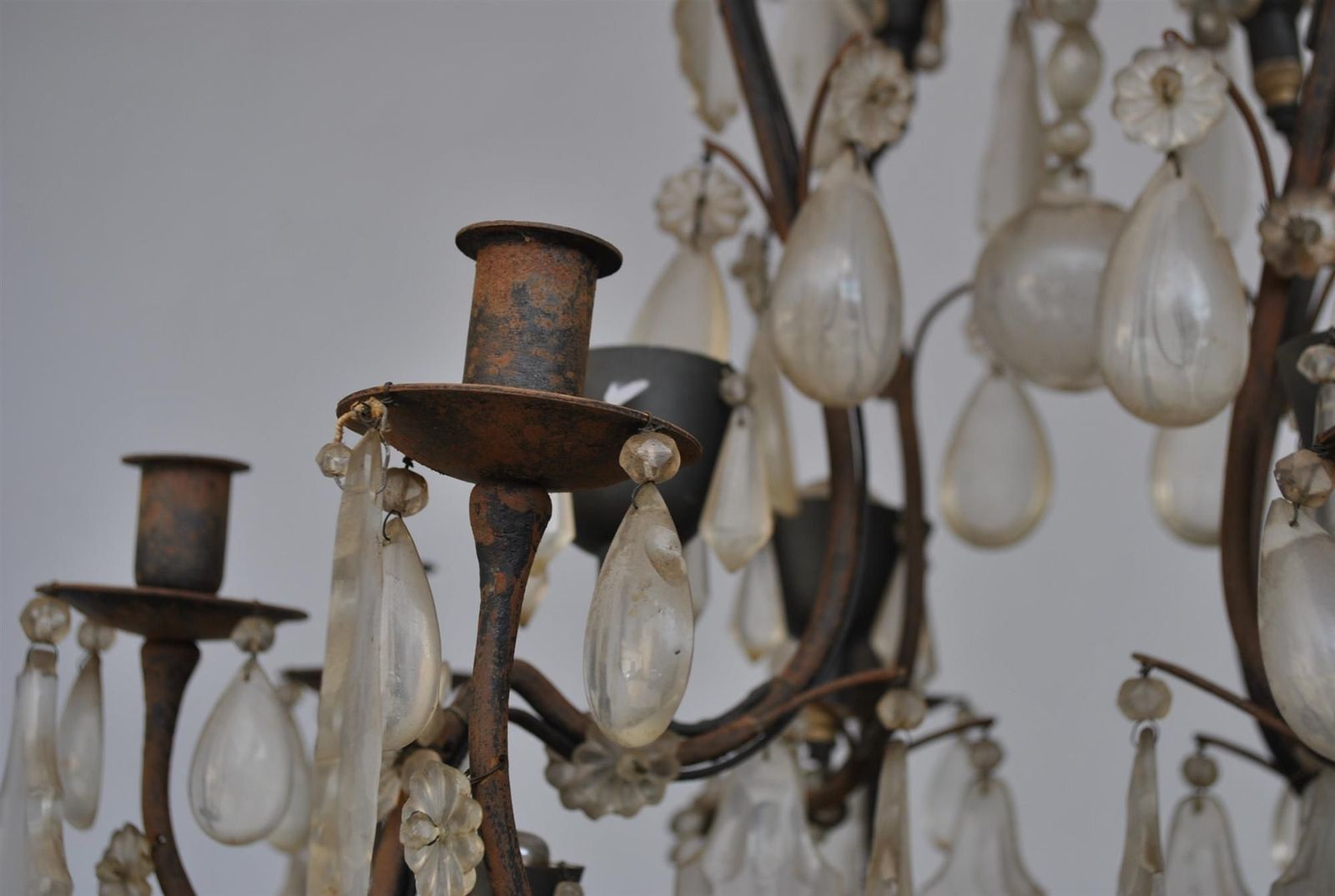 photo furniture Chandelier With Pendants Louis XV Style Early Xi Xth Century