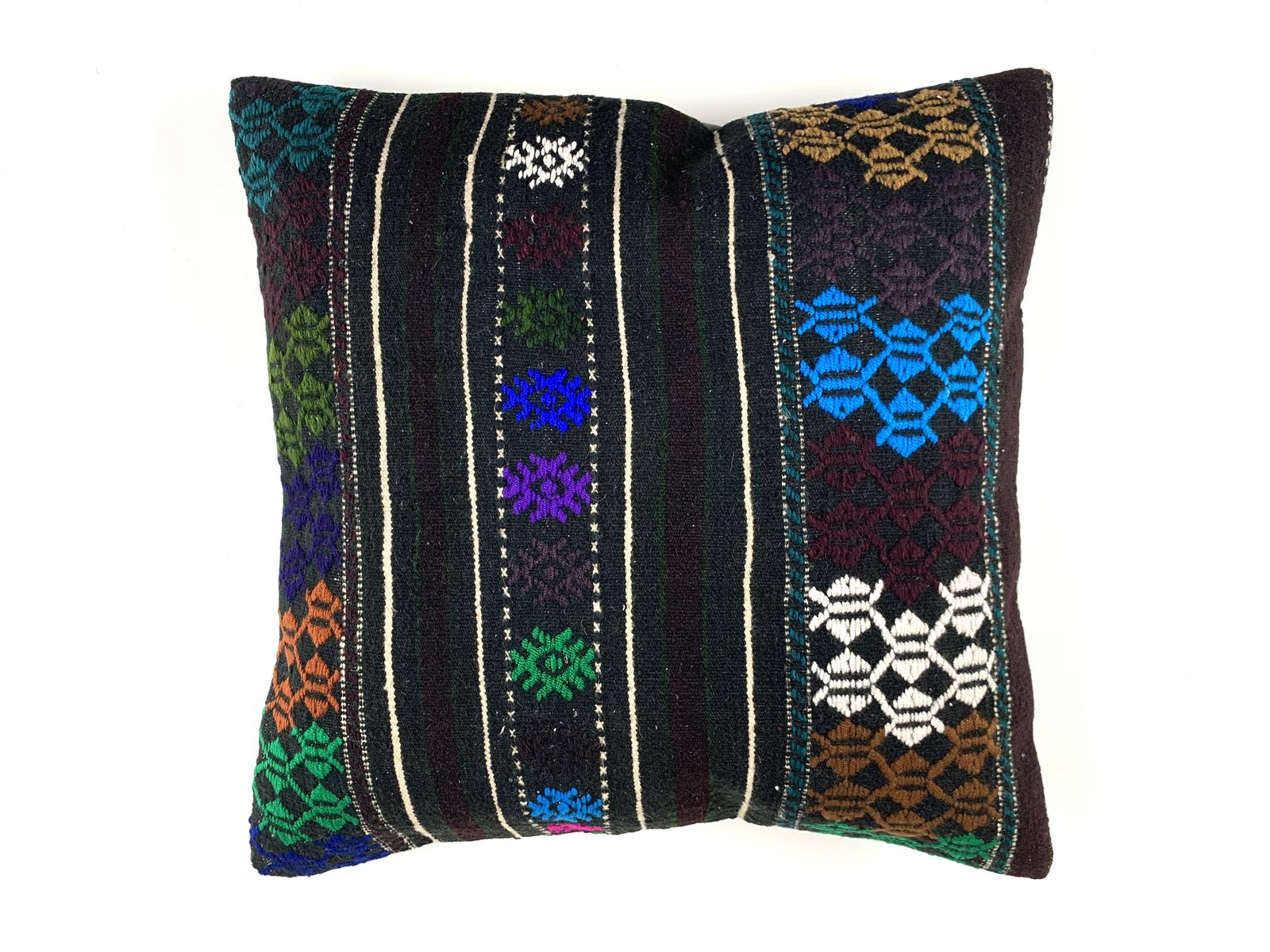 Vintage Turkish Kilim Cushion Cover, 55x55 Cm