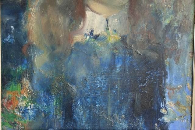 Oil On Panel Signed Calogero 'Portrait Of A Girl photo buy