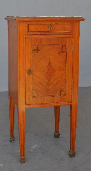 English Bedside Table In Satin Mahogany photo for sale