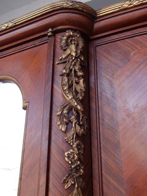 Mahogany Cabinet Louis XVI Style Gilt Bronze photo 2410.0