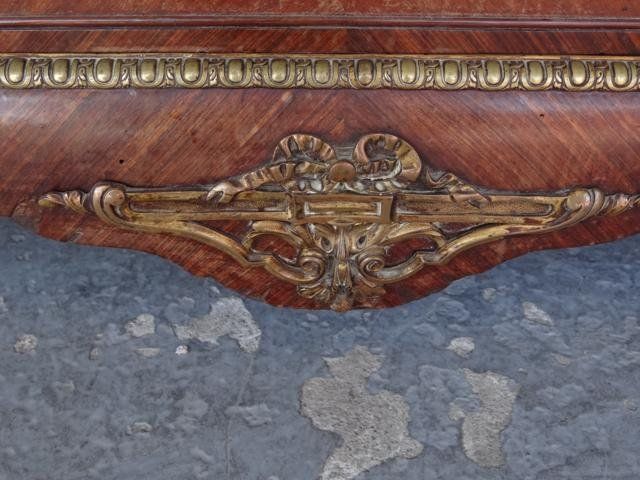 Furniture Mahogany Cabinet Louis XVI Style Gilt Bronze photo