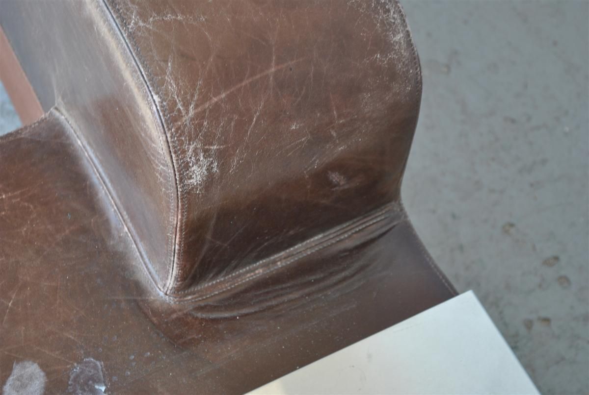 photo for sale Leather Headboard With Integrated Bedside Tables 1970s