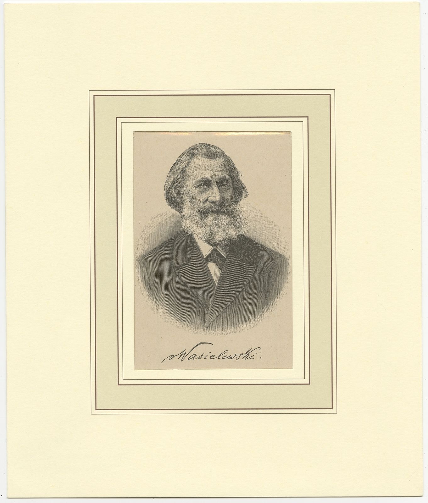 Antique Print Of Wilhelm Joseph Von Wasielewski (1897)