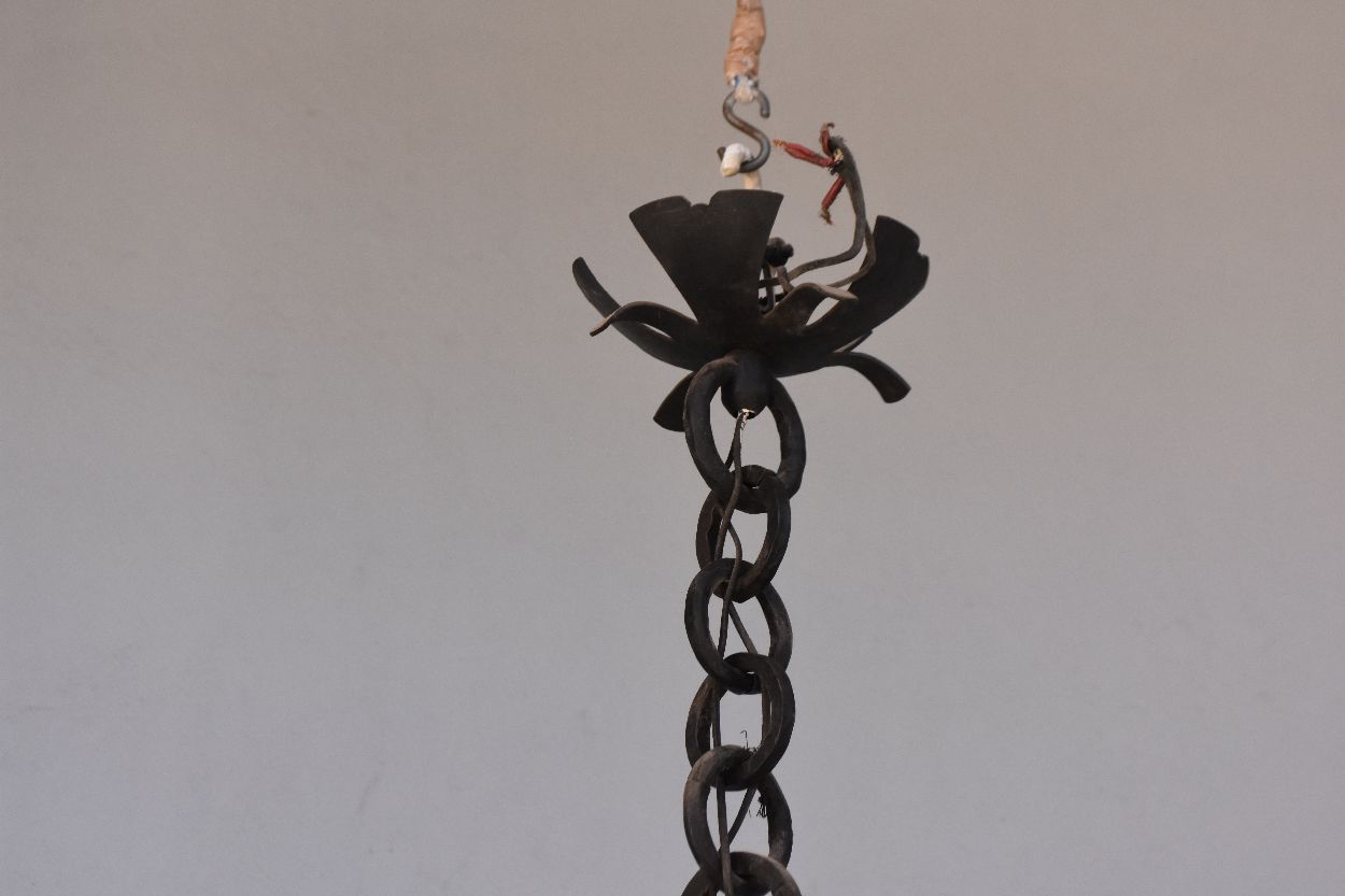 Wrought Iron Chandelier Renaissance Style photo Lighting