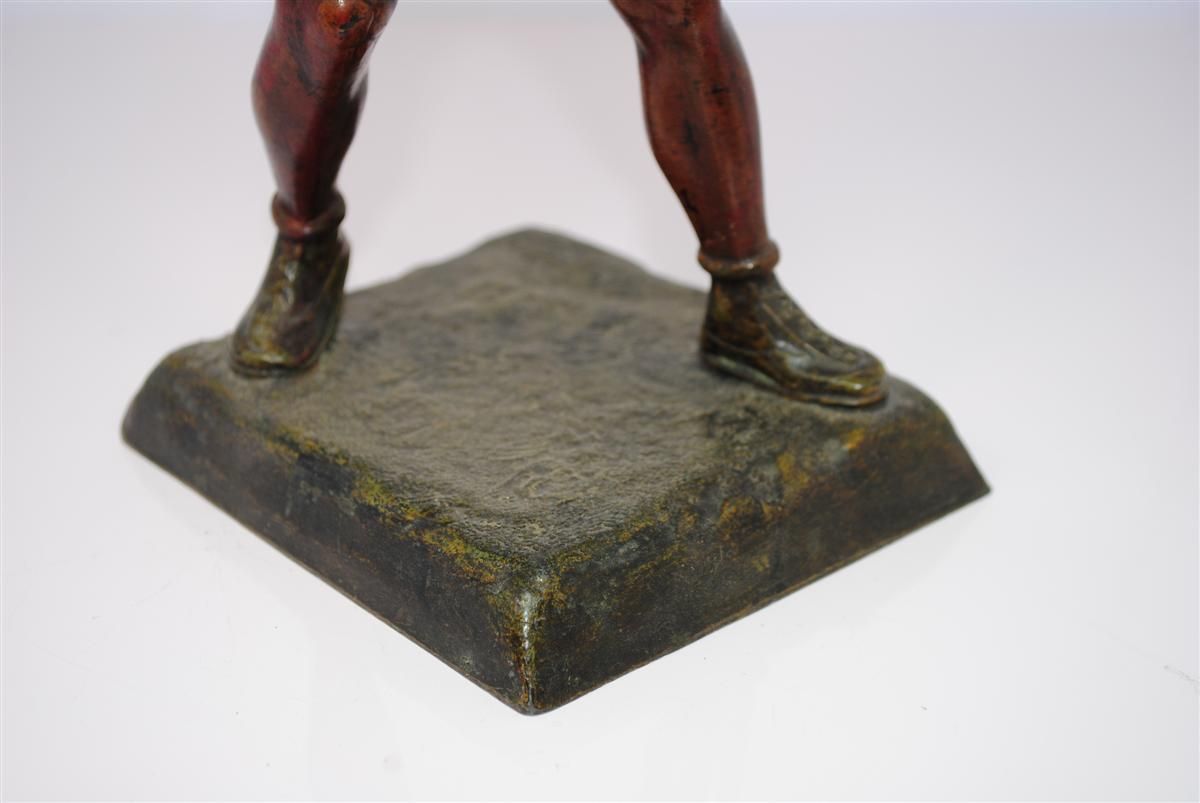 Sports Regulation Double Patina 1930 Boxing Or Wrestling photo 473.0