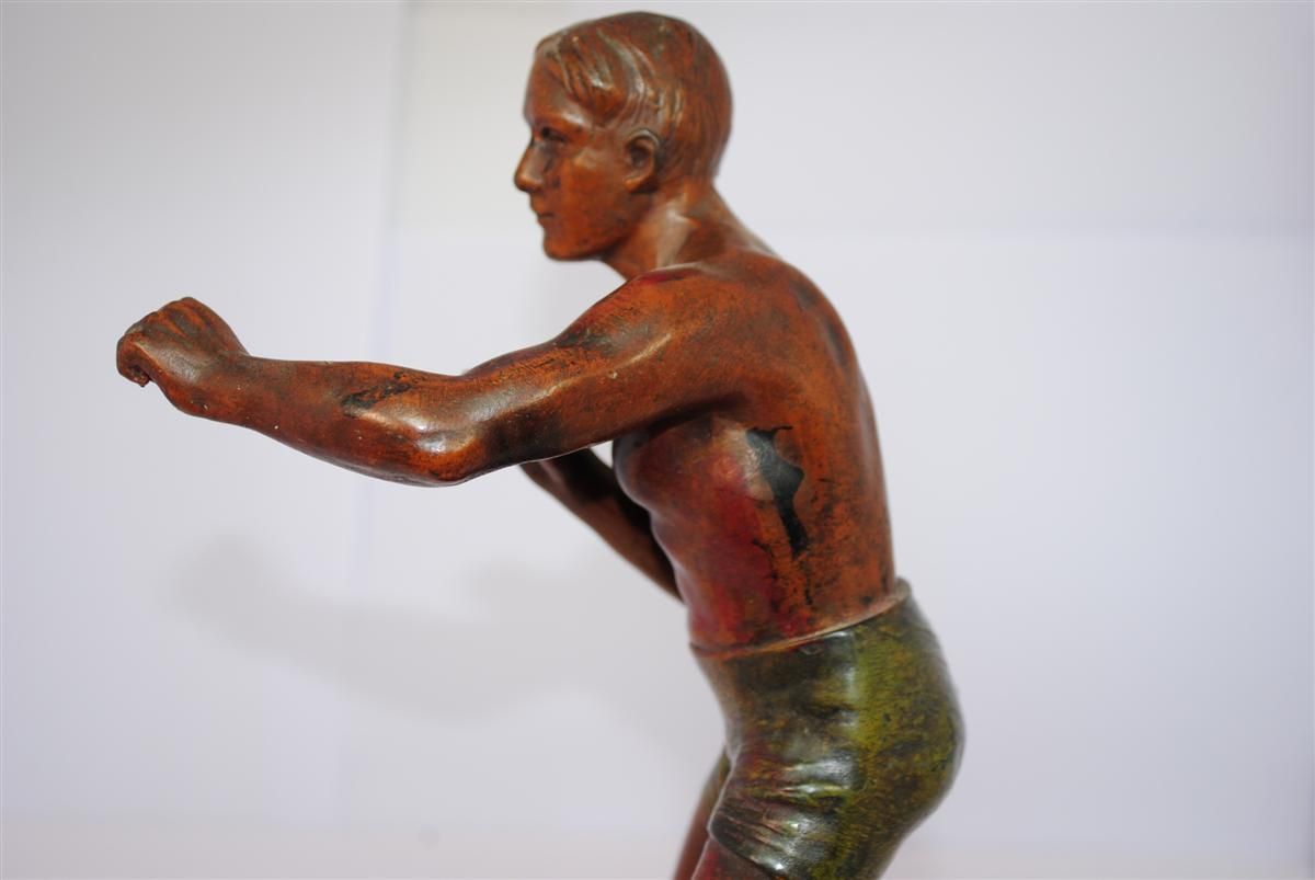 Sports Regulation Double Patina 1930 Boxing Or Wrestling photo buy