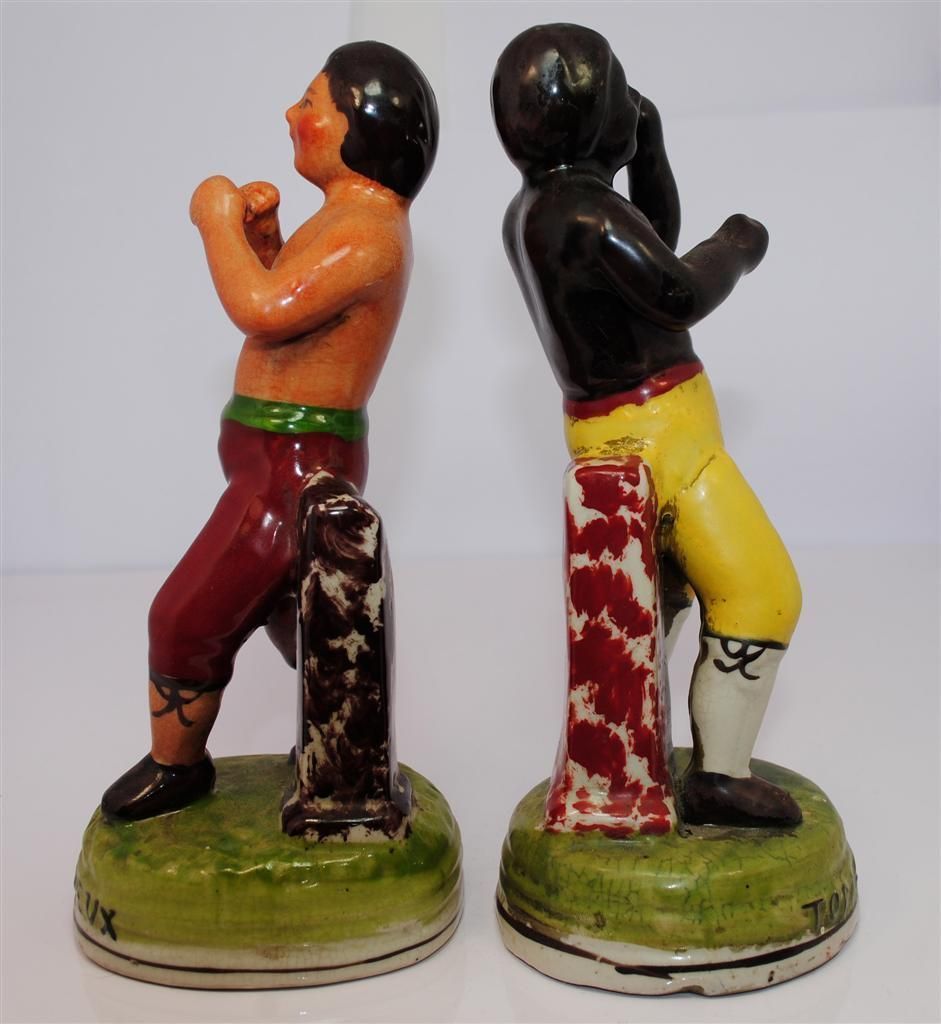 Sports Souvenir Ceramic Boxing Fight Of The 1930s photo Home Decor