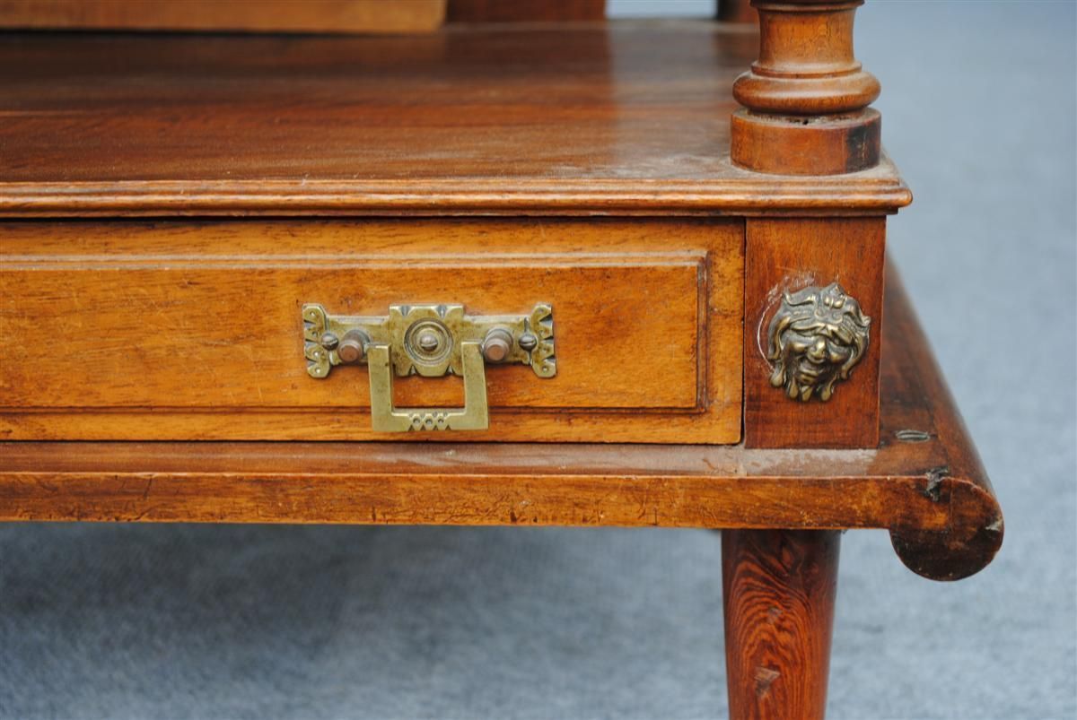 1900 Partition Locker In Walnut photo vintage