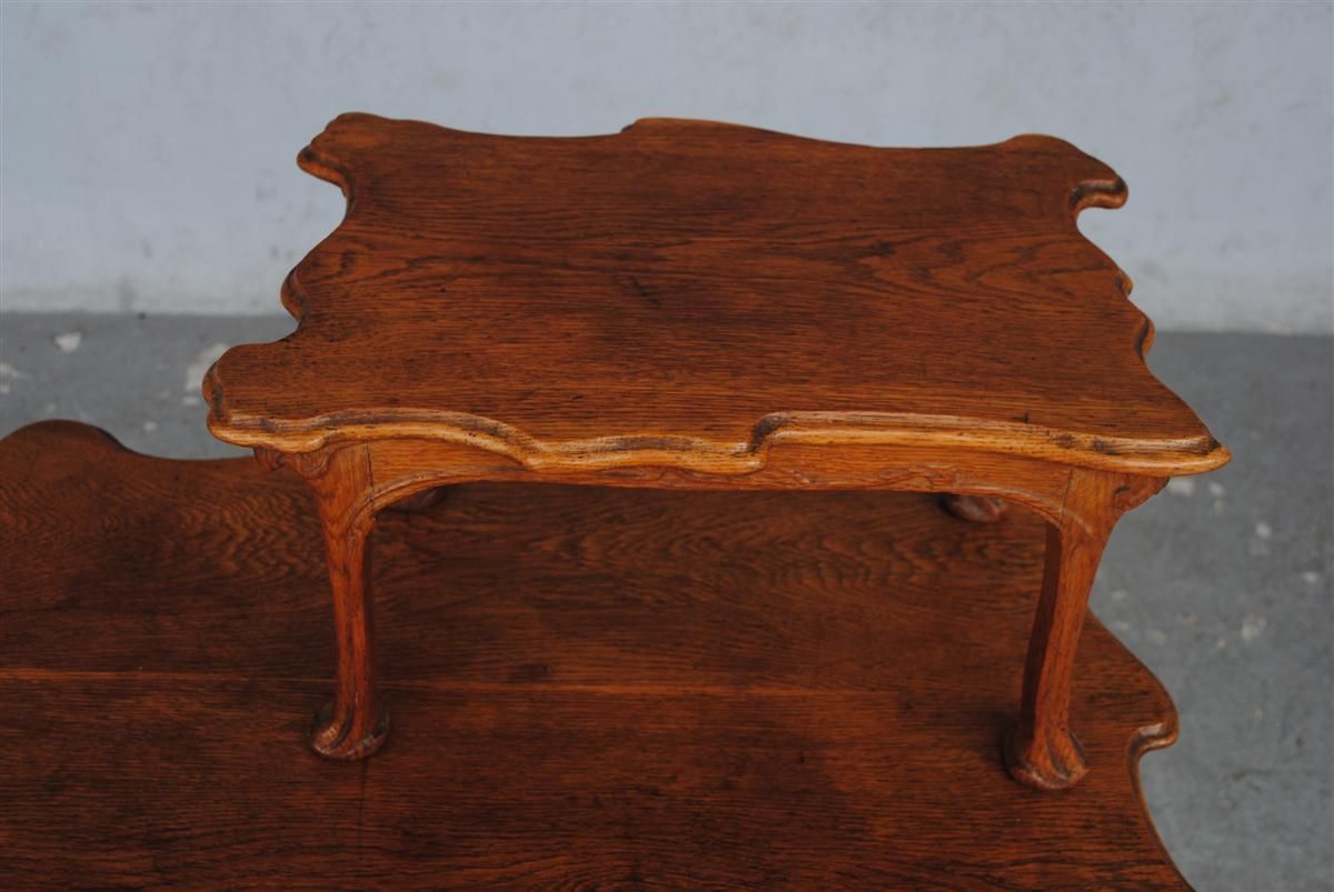 2514.0 1900 Art Nouveau Living Room In Chestnut Carved With Ivy photo