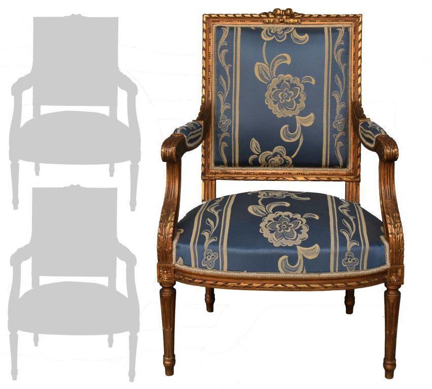 Louis XVI Style Living Room Louis XVI Style Gilded Wood photo for sale