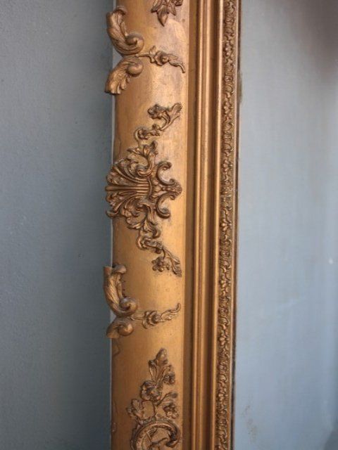 photo furniture Restoration Period Gilded Stucco Mirror