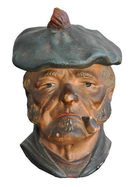 Old Breton Terracotta Snuff Bottle Saint Malo
