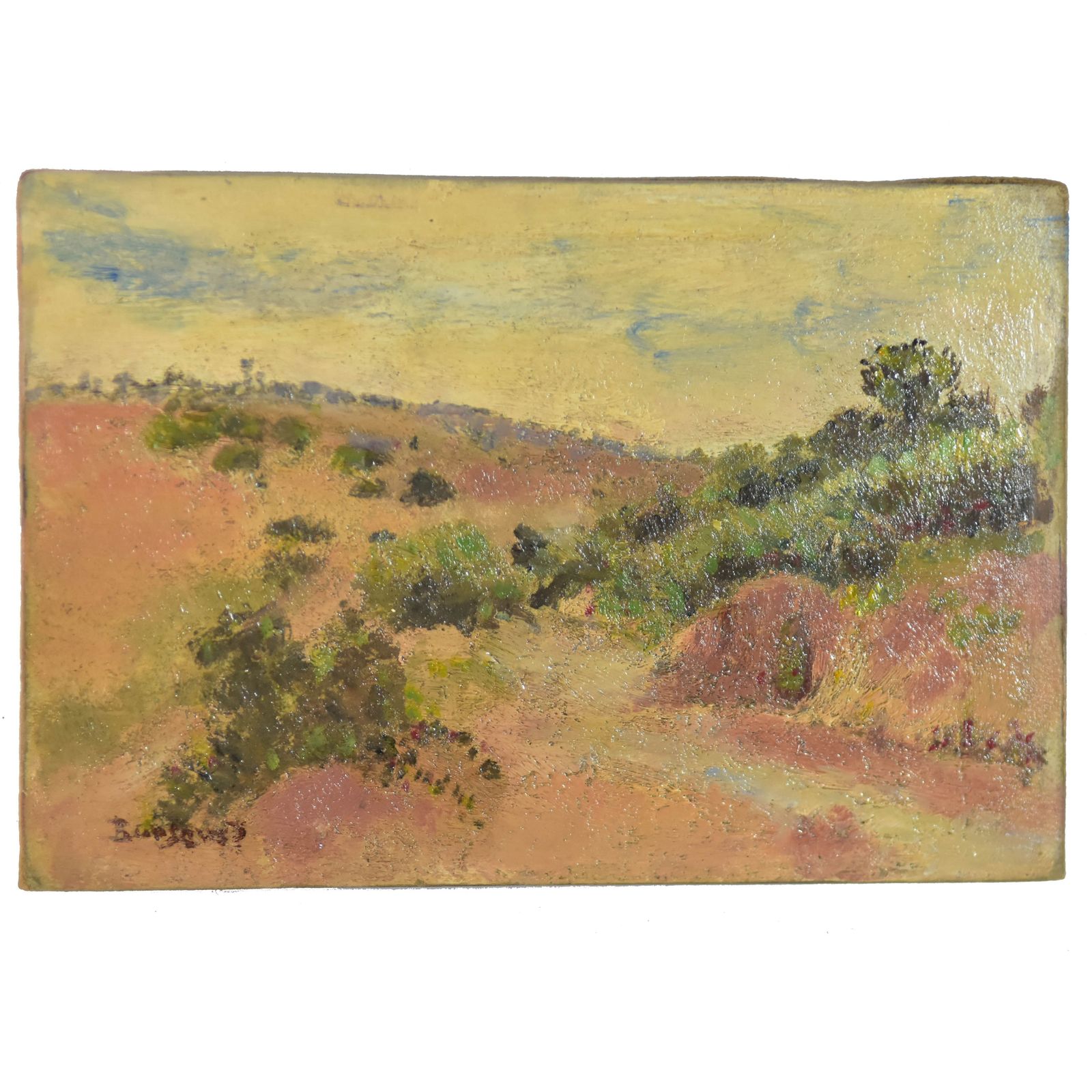 View Of The Countryside" French School By Charles Bousquet