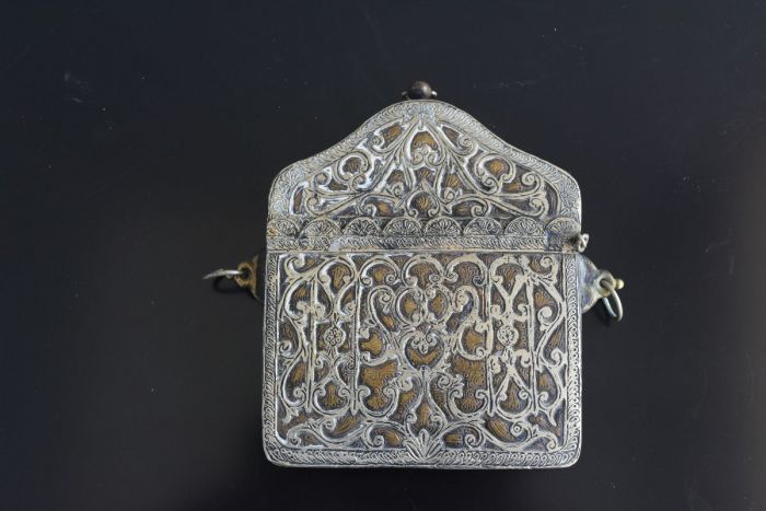Quran Door In Repoussé Brass And Silver, Xi Xth Century photo furniture